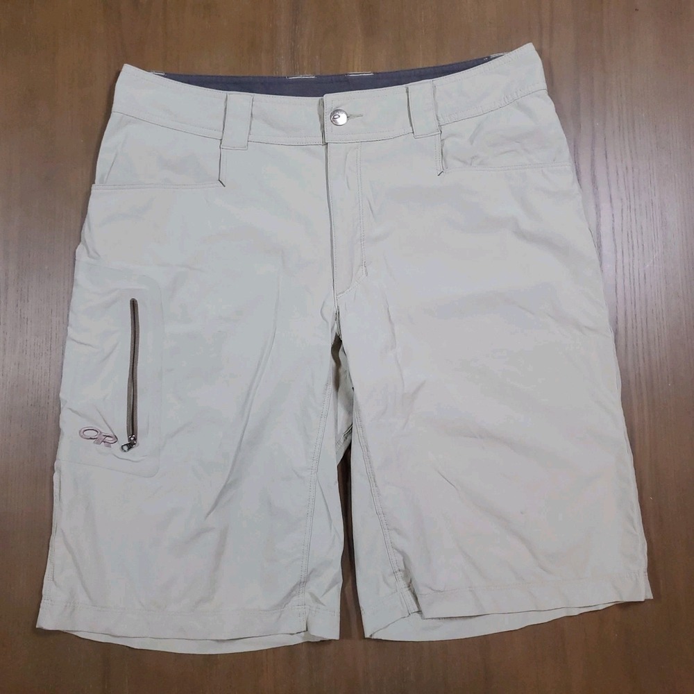 Outdoor Research Shorts Mens 34 Beige Ferrosi Over Short 11" Inseam Stretch